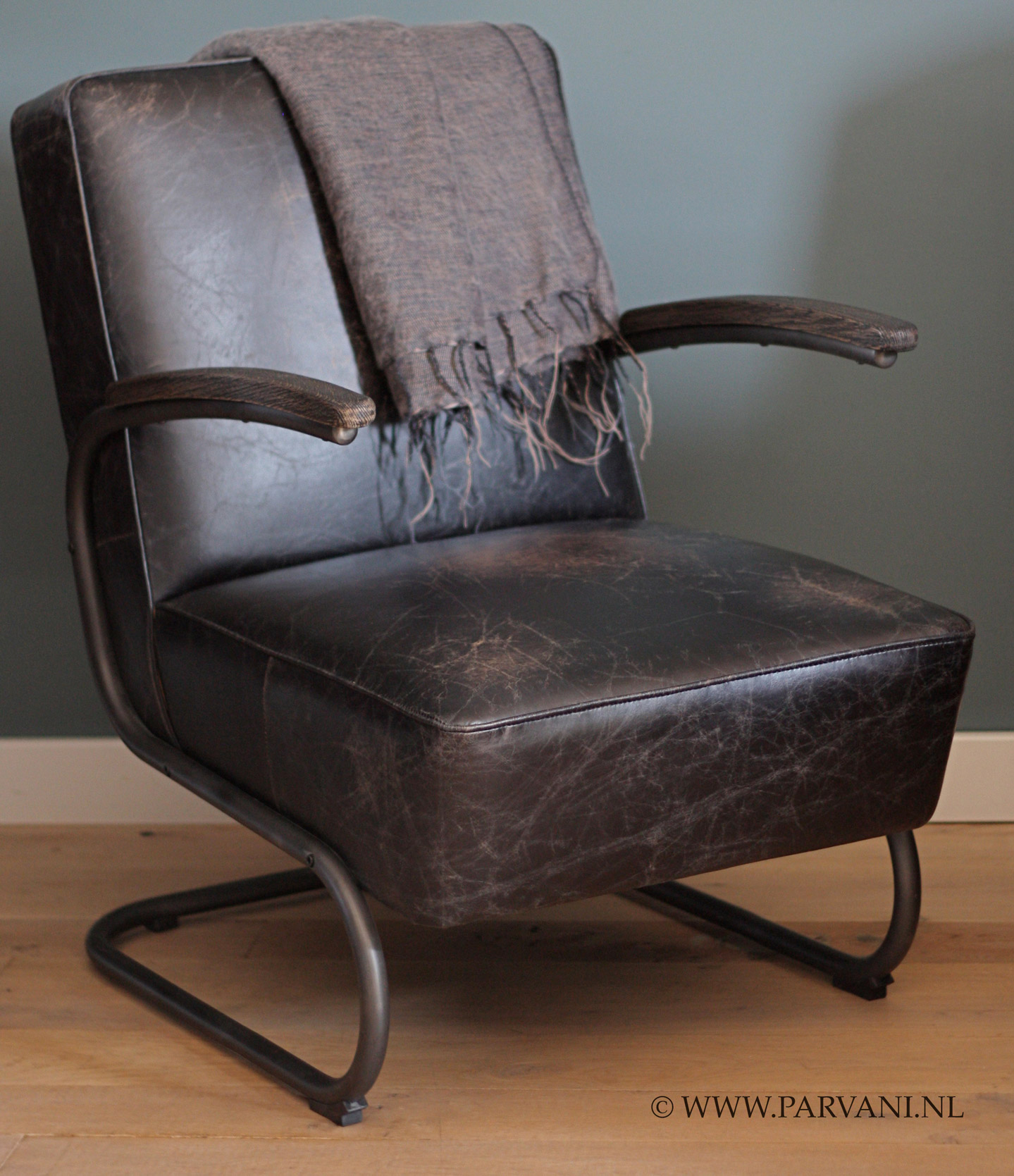 Helemaal droog Arthur Conan Doyle ontvangen Vintage-leren-fauteuil-stoel-robuust | Parvani